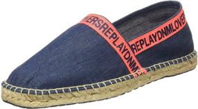 img 4 attached to 👟 Stylish and Comfortable: Replay Men's Espadrille Loafer Denim for a Casual and Trendy Look