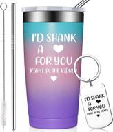 🍷 birgilt best friend gift for women - funny friendship birthday gifts for friends, female bestie, bff - sister gifts from sister - 20oz vacuum insulated wine tumbler with keychain логотип