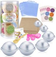 🛁 caydo 176-piece diy bath bomb molds set: craft your own fizzies with metal molds and instructions! logo