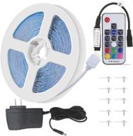 ✨ fsjee 16.4ft 150 leds 5050 rgb led strip light kit – non-waterproof flexible rope lights with rf remote controller, ul listed power adapter included, dc12v логотип