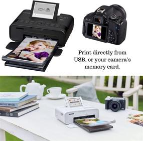 img 3 attached to 🖨️ Canon SELPHY CP1300 Wireless Compact Photo Printer with RP-108 Color Ink Paper Set (108 Sheets of 4 x 6 Paper), NeeGo Printer Cable, and NeeGo Print Protector (100 Pack)