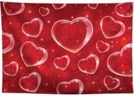 vibrant allenjoy 7x5ft red heart early 2000s backdrop: perfect for fashionable 90s stars & glamour shots in old school style - ideal for birthday parties & photoshoots! logo