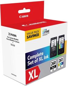 img 2 attached to 🖨️ Canon PG-260 XL/CL-261 XL Value Pack - Compatible with TR7020, TS6420, and TS5320 Printers - Multi-Size (3706C005)