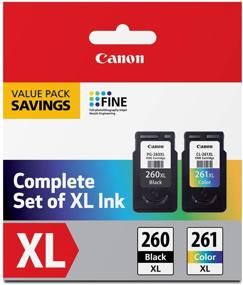 img 4 attached to 🖨️ Canon PG-260 XL/CL-261 XL Value Pack - Compatible with TR7020, TS6420, and TS5320 Printers - Multi-Size (3706C005)