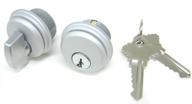 🔒 efficient mcavory storefront door commercial mortise lock cylinder & thumbturn: adams rite style cam in aluminum (1 set) логотип