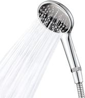 high pressure handheld shower head: experience powerful shower spray with 5 inch head and 60 inch hose logo