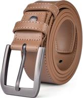 beltox casual leather men's belt with black buckle - available in sizes 34-36 - stylish men's accessories logo