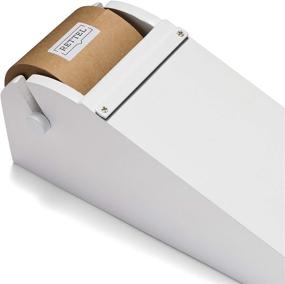 img 2 attached to RETTEL - Rettel Desktop Roller - Kraft Paper Desk Roller - Includes 1 Kraft Paper Roll (White)