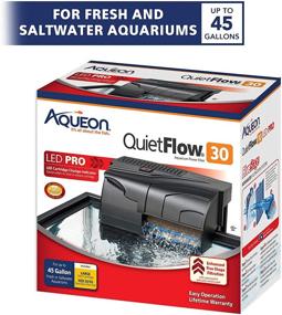 img 2 attached to Aqueon QuietFlow LED PRO Aquarium Power Filter Size 30 - Efficient Filtration for Clean & Clear Aquarium Water