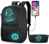 pawsky luminous 🎒 lightweight backpack, 11-46-718, 9-inch logo