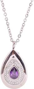 img 4 attached to Preserve Your Loved One's Memory with Teardrop Cremation Jewelry - Ashes Keepsake Necklace, Memorial Urn Pendant, Jewellery