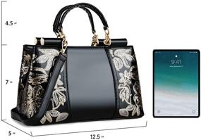 img 1 attached to 👜 Nevenka Patent Leather Fashion Handbags: Exquisite Women's Handbags & Wallets