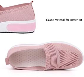 img 1 attached to Samilor Breathable Loafers Platform Sneakers Women's Shoes and Athletic