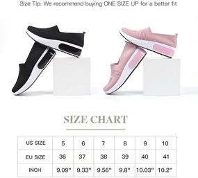 img 3 attached to Samilor Breathable Loafers Platform Sneakers Women's Shoes and Athletic