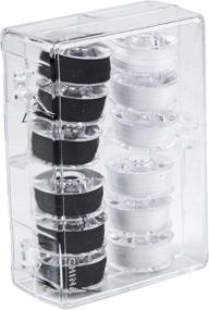 img 2 attached to 🧵 High-quality SINGER 30027 Class 66 Threaded Bobbins - Transparent, Black & White - 12-Count: An In-Depth Review