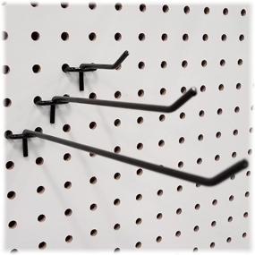 img 2 attached to Black Metal Pegboard Hooks Pack