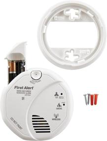 img 1 attached to 🔥 First Alert SCO500B: Wireless Interconnected Photoelectric Smoke and Carbon Monoxide Combo Alarm with Voice and Location Detection