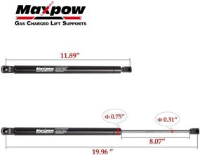 img 1 attached to 🚪 Maxpow 2Pcs SG314044 Rear Hatch Liftgate Tailgate Lift Supports for Jeep Grand Cherokee 2005-2010