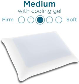 img 3 attached to 💤 Sleep Cool with the Tempur-Pedic TEMPUR-Cloud Breeze Dual Cooling Pillow - Queen Size, White