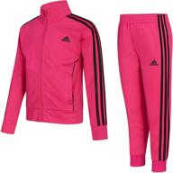 👧 adidas girls little tricot jogger: trendy and stylish girls' clothing logo