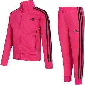 img 2 attached to 👧 Adidas Girls Little Tricot Jogger: Trendy and Stylish Girls' Clothing