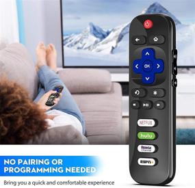 img 1 attached to EWO's Universal Remote Control: All-in-One Replacement for TCL, Hisense, Onn, Insignia, and Roku TVs - Netflix, Hulu, ESPN+ Buttons Included