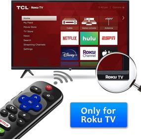 img 3 attached to EWO's Universal Remote Control: All-in-One Replacement for TCL, Hisense, Onn, Insignia, and Roku TVs - Netflix, Hulu, ESPN+ Buttons Included