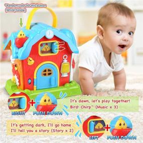 img 1 attached to 🧸 Kidpal Детский активный куб: Образовательная музыкальная игрушка для девочек и мальчиков 2-3 года - Центр развивающей игры с музыкой и светом