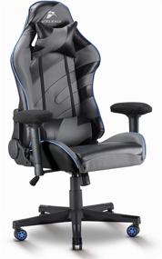 img 4 attached to 🎮 Atelerix Ventris Gaming Chair - Ultimate Comfort and Support for Office or Computer Gaming - Enhanced Ergonomics, Adjustable Swivel, and Extra Wide Options with 4D Armrests, Headrest, and Lumbar Support