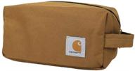 🧳 carhartt legacy travel kit: dependable carhartt brown toiletry bag logo