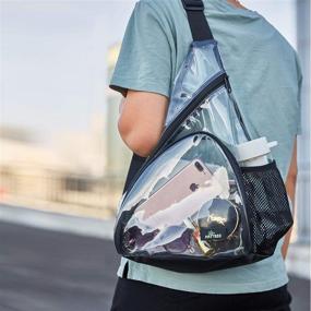 img 3 attached to 🎒 Translucent Shoulder Crossbody Backpack with Official Approval