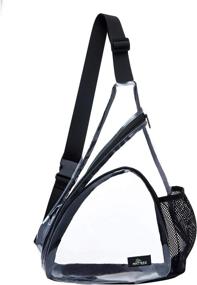 img 2 attached to 🎒 Translucent Shoulder Crossbody Backpack with Official Approval