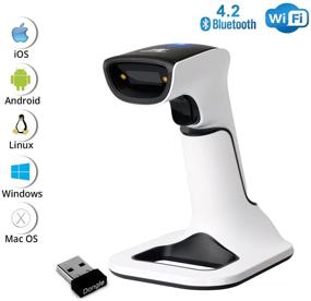 img 3 attached to 🔍 ScanAvenger Wireless 1D&amp;2D Bluetooth Barcode Scanner: 3-in-1 with Stand for Inventory Management - Cordless, Rechargeable Handheld Scan Gun, USB Bar Code/QR Reader