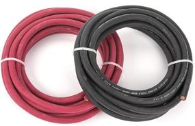 img 4 attached to 🔌 EWCS Premium Extra Flexible 1/0 Gauge Welding Cable Combo Pack - 25ft Black + Red - 600V - Made in USA