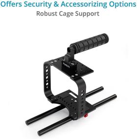 img 3 attached to 🎥 FILMCITY Shoulder Rig Kit for Cinema Camera / Production Camera 4k (FC-05) with BMCC Cage Rig, Matte Box, and Follow Focus Accessories