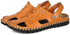 img 4 attached to Asifn Outdoor Sandals Fisherman Breathable Men's Shoes