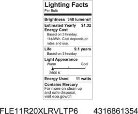 img 1 attached to 💡 GE Lighting Reveal CFL 11-Watt R20 Floodlight Bulb: Energy-Efficient 40-Watt Replacement with 340 Lumens - Medium Base, 1-Pack