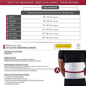 img 3 attached to 🔆 Large 10-Inch Elastic OTC Abdominal Binder with Chest and Rib Panel