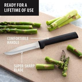 img 3 attached to 🔪 Нож для чистки Rada Cutlery: 6-3/4 дюйма, рукоятка черного цвета, лезвие из нержавеющей стали