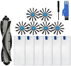 img 1 attached to 🔧 LesinaVac Replacement Parts Kit for Bissell SpinWave Hard Floor Expert Wet and Dry Robot Vacuum(Model:3115), compatible with Bissell EV675 Robot Vacuum - Includes 1 Main Brush, 6 Side Brush, and 6 Hepa Filters