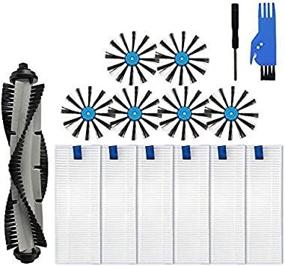 img 3 attached to 🔧 LesinaVac Replacement Parts Kit for Bissell SpinWave Hard Floor Expert Wet and Dry Robot Vacuum(Model:3115), compatible with Bissell EV675 Robot Vacuum - Includes 1 Main Brush, 6 Side Brush, and 6 Hepa Filters