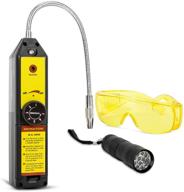 🔍 simbow freon leak detector test kits with 12-led uv flash light and uv protective glasses goggles - hvac tools for r134a r410a r22a r600a r290 r1234yf cfcs hcfcs hfcs refrigerant halogen leak detection logo