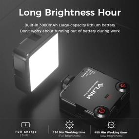 img 1 attached to 🎥 VIJIM LED Video Light VL81: Rechargeable On Camera Light with Cold Shoe and Bicolor Dimmable Panel for DSLR Camcorder Vlog - CRI95+