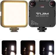 🎥 vijim led video light vl81: rechargeable on camera light with cold shoe and bicolor dimmable panel for dslr camcorder vlog - cri95+ logo