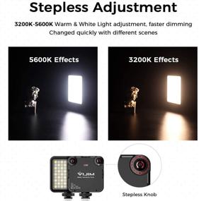 img 2 attached to 🎥 VIJIM LED Video Light VL81: Rechargeable On Camera Light with Cold Shoe and Bicolor Dimmable Panel for DSLR Camcorder Vlog - CRI95+