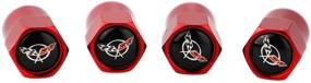 img 2 attached to 4Pcs Metal Car Tire Valve Stem Caps Waterproof Dustproof Seal Cover Universal With Logo Emblem For Fit For Silverado Colorado Suburban Tahoe Camaro Corvette C5 Styling Decoration Accessories (Red)