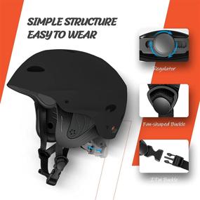 img 3 attached to Vihir Adult Water Sports Helmet with Ears for Maximum Protection and Comfort - Ideal for Skateboarding, Boating, Surfing, Kayaking, Canoeing, and Sailing - Suitable for Men and Women