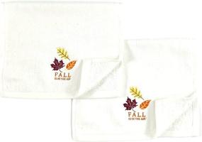 img 3 attached to Decorative Fall Hand Towels Embroidered