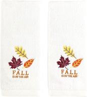 decorative fall hand towels embroidered logo