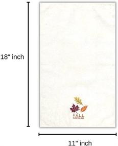 img 1 attached to Decorative Fall Hand Towels Embroidered